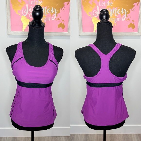 Sporti Purple Padded Active Women’s Gym Tank (XL) - Picture 1 of 4